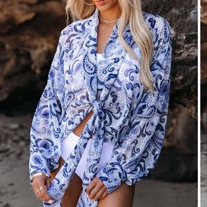 Paisley Tie Top